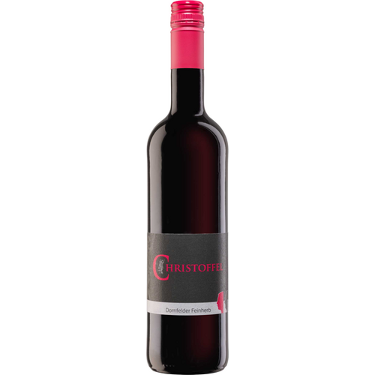 Fles Christoffel Dornfelder feinherb, rode wijn Moezel