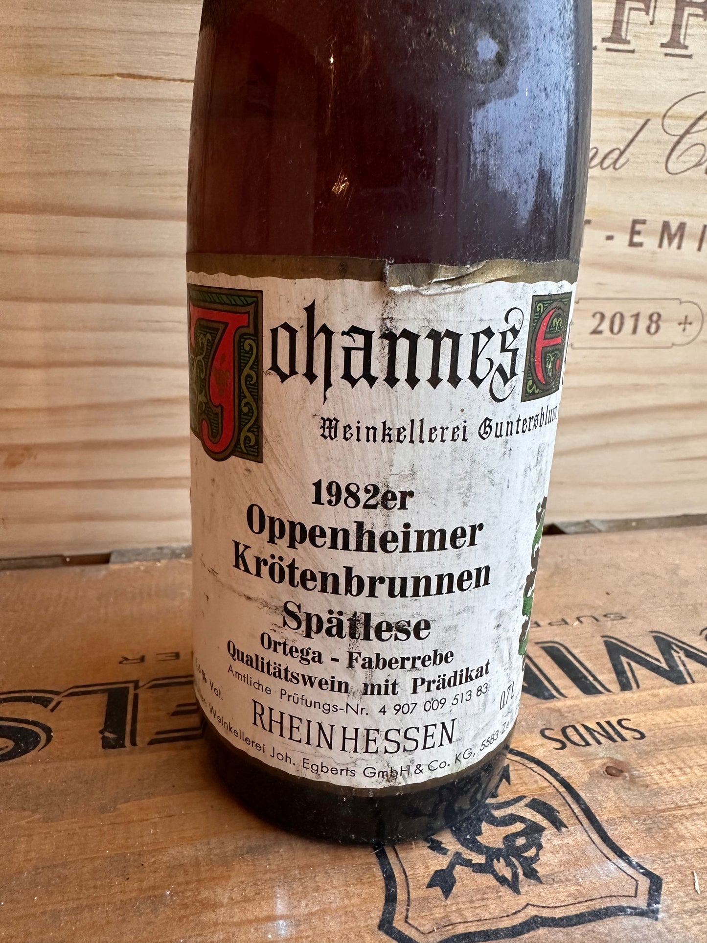 Johannes Egberts Oppenheimer Krötenbrunnen Spätlese 1982