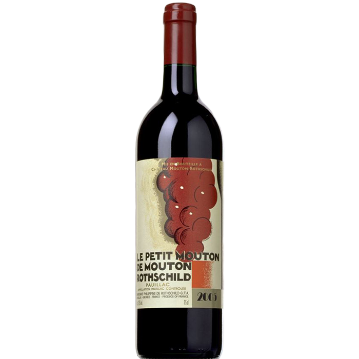 Fles Le Petit Mouton de Mouton Rothschild 2023, rode Pauillac