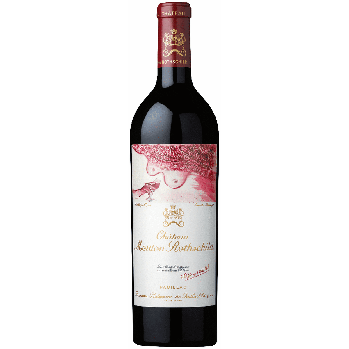 Fles Château Mouton Rothschild 2017, rode Pauillac