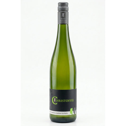 Fles Christoffel Riesling Spätlese Feinherb 2017, witte wijn Moezel