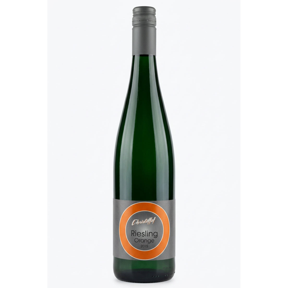 Fles Christoffel Riesling Orange 2015, gerijpte oranje wijn Moezel