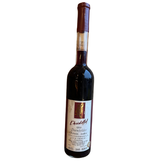 Fles Christoffel Dornfelder Trocken 1999, kelderwijn Moezel