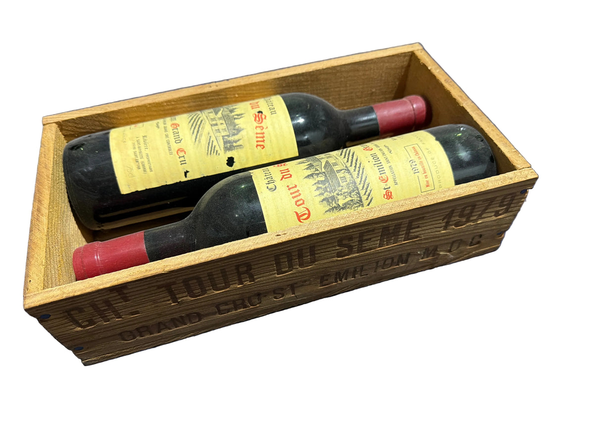 Château Tour du Sème - Saint-Émilion Grand Cru 1979 (Kist met 2 flessen)