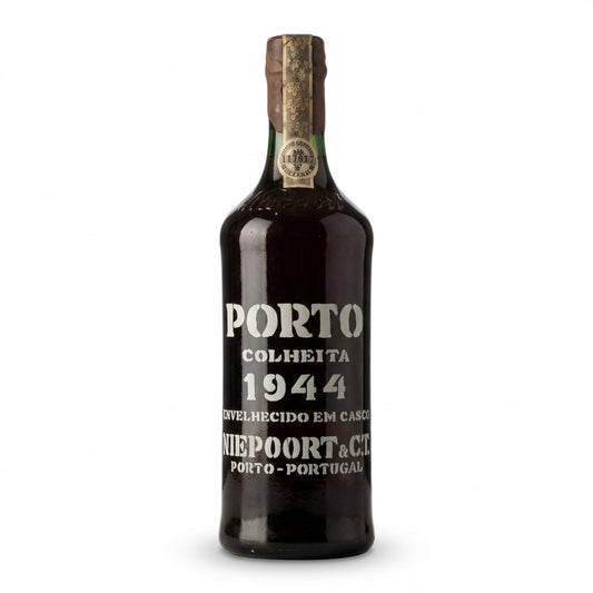 Niepoort Colheita 1944, gebotteld 1971, werkelijke fles na schoonmaken